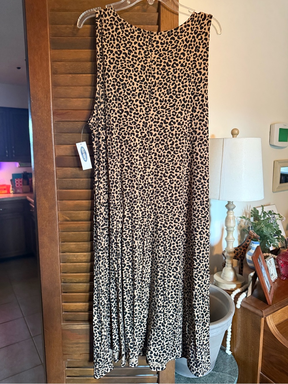 Old Navy NWT leopard print knit swing style dress XL - Picture 3 of 5